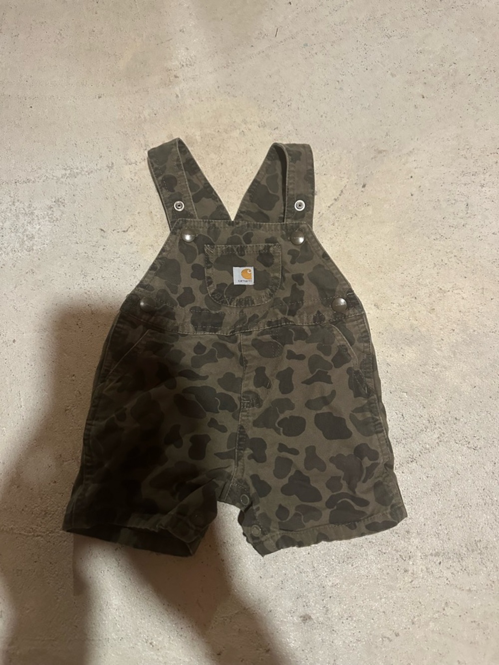 Carhartt Olive Camo Shortalls